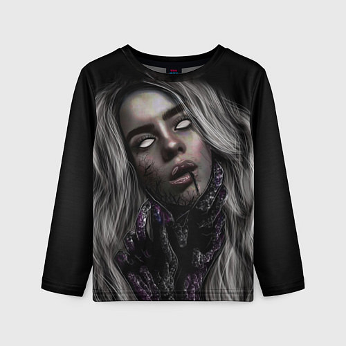 Детский лонгслив BILLIE EILISH / 3D-принт – фото 1