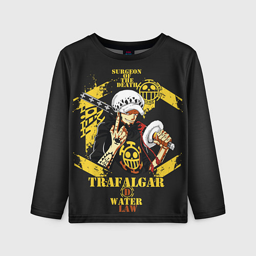 Детский лонгслив One Piece Trafalgar Water / 3D-принт – фото 1