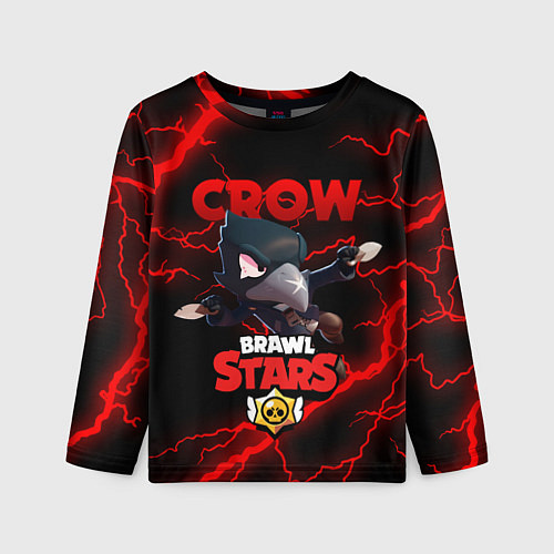 Детский лонгслив BRAWL STARS CROW / 3D-принт – фото 1