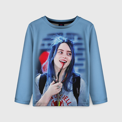 Детский лонгслив BILLIE EILISH / 3D-принт – фото 1