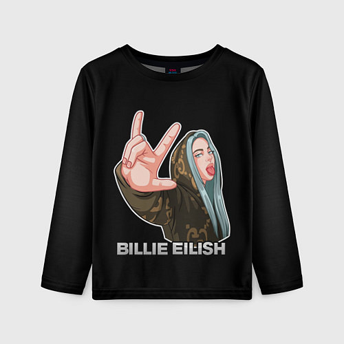 Детский лонгслив BILLIE EILISH / 3D-принт – фото 1