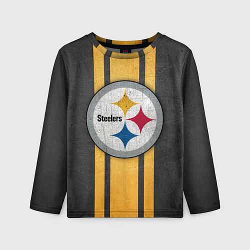 Детский лонгслив Pittsburgh Steelers / 3D-принт – фото 1