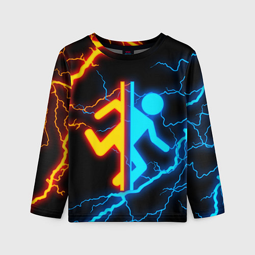 Детский лонгслив PORTAL / 3D-принт – фото 1