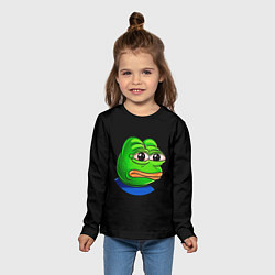 Лонгслив детский Frog, цвет: 3D-принт — фото 2