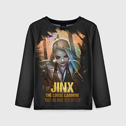 Лонгслив детский Jinx, цвет: 3D-принт