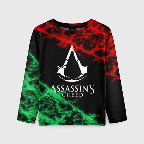 Детский лонгслив Assassin’s Creed: Red & Green / 3D-принт – фото 1
