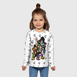 Лонгслив детский Моя Геройская Академия, цвет: 3D-принт — фото 2