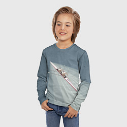 Лонгслив детский Академические гребцы, цвет: 3D-принт — фото 2