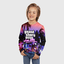 Лонгслив детский Grand Theft Auto Vice City, цвет: 3D-принт — фото 2