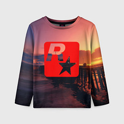 Лонгслив детский GTA ROCKSTAR, цвет: 3D-принт