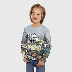 Лонгслив детский GTA 5, цвет: 3D-принт — фото 2