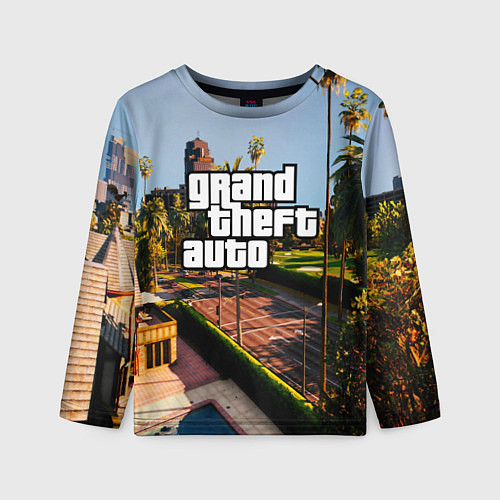 Детский лонгслив Grand Theft Auto / 3D-принт – фото 1