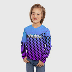 Лонгслив детский Roblox Gradient Pattern, цвет: 3D-принт — фото 2