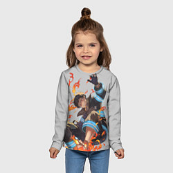 Лонгслив детский FireForce, цвет: 3D-принт — фото 2