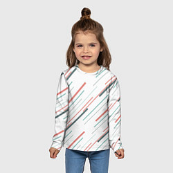 Лонгслив детский Геометрический стиль, цвет: 3D-принт — фото 2