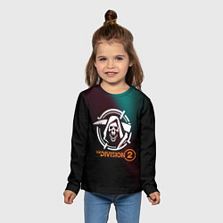 Лонгслив детский The Division 2 Logo, цвет: 3D-принт — фото 2