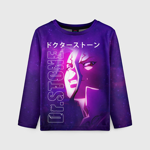 Детский лонгслив Доктор Стоун / 3D-принт – фото 1