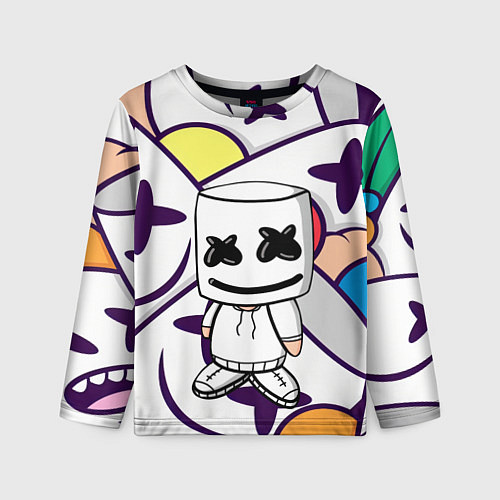 Детский лонгслив MARSHMELLO / 3D-принт – фото 1