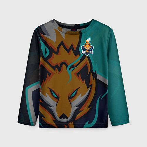 Детский лонгслив Форма Foxfire / 3D-принт – фото 1
