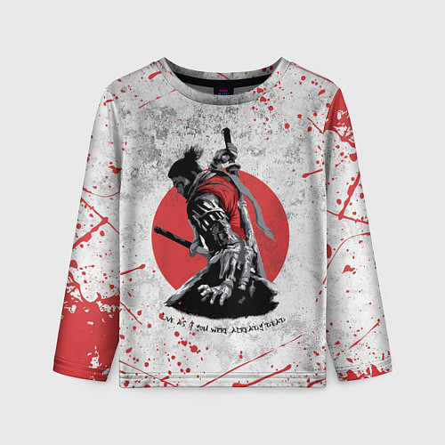 Детский лонгслив SEKIRO SHADOW DIE TWICE / 3D-принт – фото 1