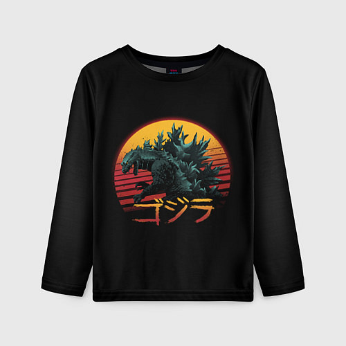 Детский лонгслив GODZILLA / 3D-принт – фото 1