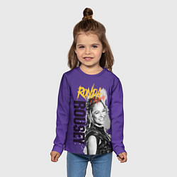 Лонгслив детский Ronda Rousey, цвет: 3D-принт — фото 2