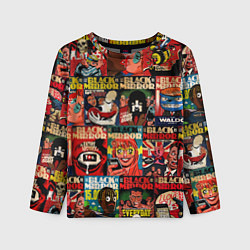 Лонгслив детский ЧЕРНОЕ ЗЕРКАЛО, цвет: 3D-принт