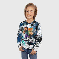 Лонгслив детский Minecraft Майнкрафт, цвет: 3D-принт — фото 2