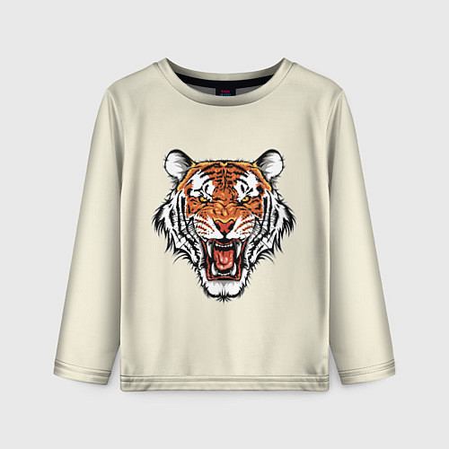 Детский лонгслив Тигр / 3D-принт – фото 1