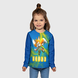 Лонгслив детский Sonic - Майлз Тейлз, цвет: 3D-принт — фото 2