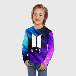 Лонгслив детский BTS, цвет: 3D-принт — фото 2