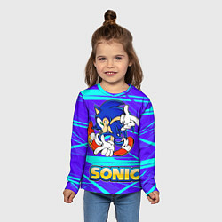Лонгслив детский Sonic, цвет: 3D-принт — фото 2