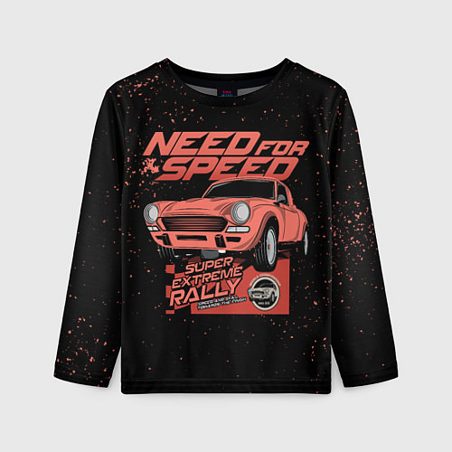 Детский лонгслив Need for Speed / 3D-принт – фото 1