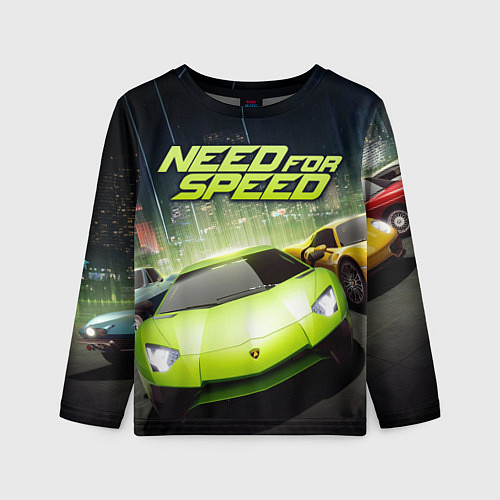 Детский лонгслив Need for Speed / 3D-принт – фото 1