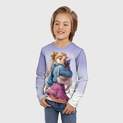 Лонгслив детский ANIME, цвет: 3D-принт — фото 2