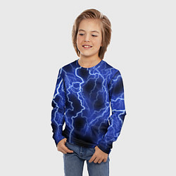 Лонгслив детский МОЛНИЯ NEON, цвет: 3D-принт — фото 2