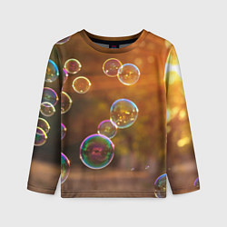 Лонгслив детский Мыльные пузыри, цвет: 3D-принт