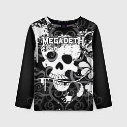 Лонгслив детский Megadeth, цвет: 3D-принт