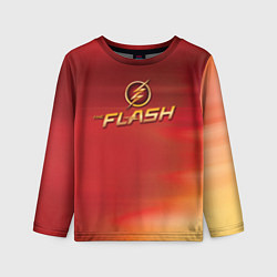 Детский лонгслив The Flash Logo Pattern