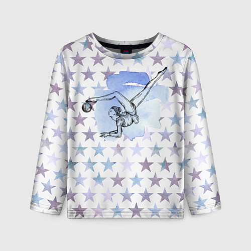 Детский лонгслив Gymnastics / 3D-принт – фото 1