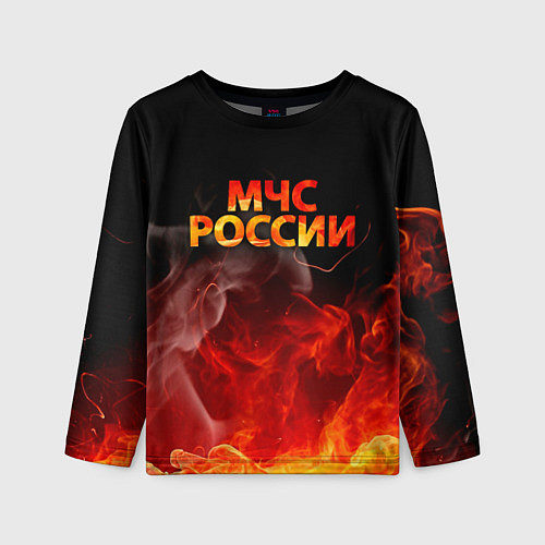 Детский лонгслив МЧС России / 3D-принт – фото 1