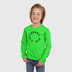 Лонгслив детский Stationary Run, цвет: 3D-принт — фото 2