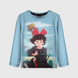 Лонгслив детский Ведьмина служба доставки, цвет: 3D-принт