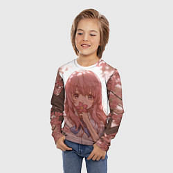 Лонгслив детский Koe no Katachi, цвет: 3D-принт — фото 2