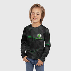 Лонгслив детский SKODA, цвет: 3D-принт — фото 2