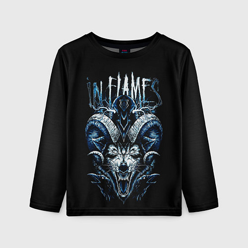 Детский лонгслив IN FLAMES / 3D-принт – фото 1