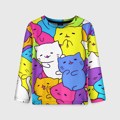 Детский лонгслив МИЛЫЕ КОТЯТКИ / 3D-принт – фото 1
