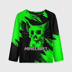 Детский лонгслив MINECRAFT CREEPER CAT