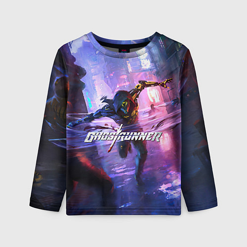 Детский лонгслив Ghostrunner / 3D-принт – фото 1