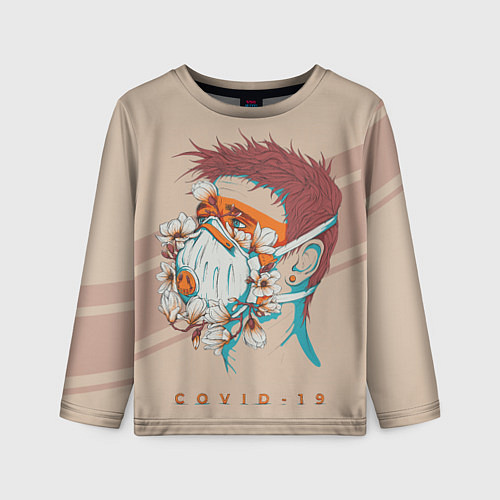 Детский лонгслив Коронавирус covid 19 / 3D-принт – фото 1